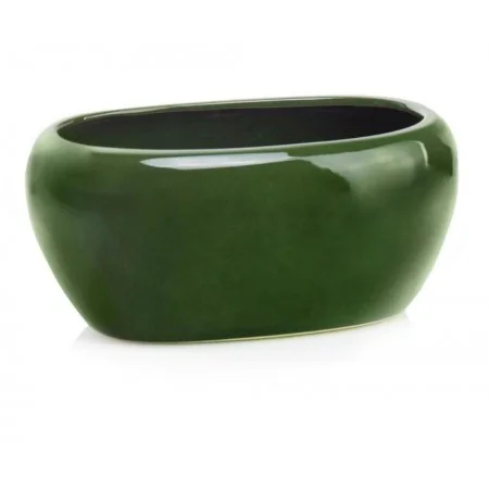 Osłonka owalna zielona ceramiczna 27 cm