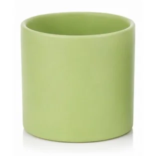 Osłonka na kaktusa sukulenta matowa zielona mini 7,5 cm