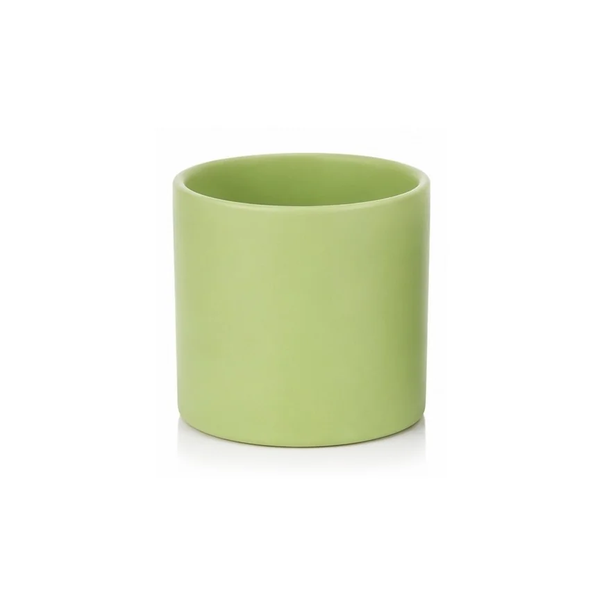 Osłonka na kaktusa sukulenta matowa zielona mini 7,5 cm