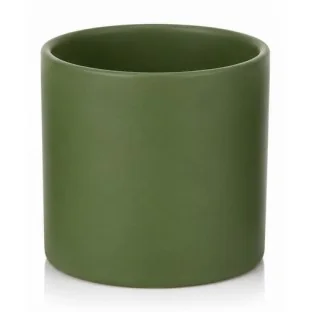 Osłonka na kaktusa sukulenta zielona matowa mini 7,5 cm