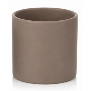 Osłonka na kaktusa sukulenta brązowa matowa mini 7,5 cm
