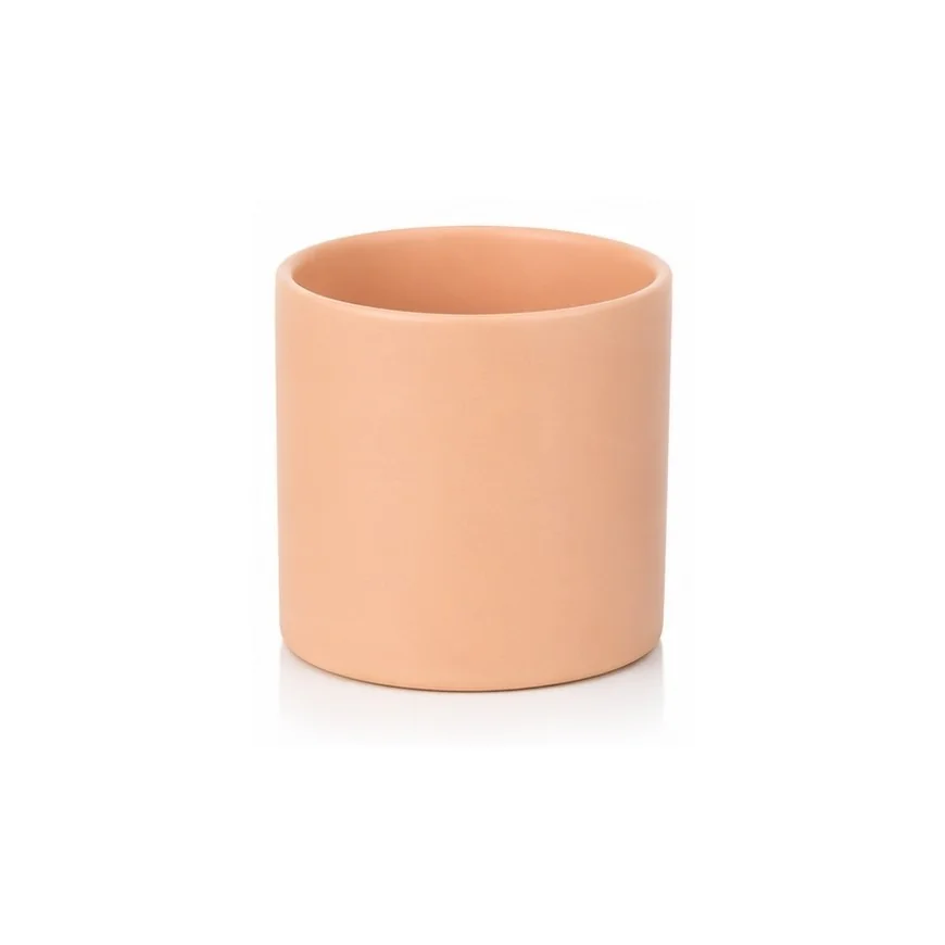 Osłonka na kaktusa sukulenta pomarańczowa matowa mini 7,5 cm