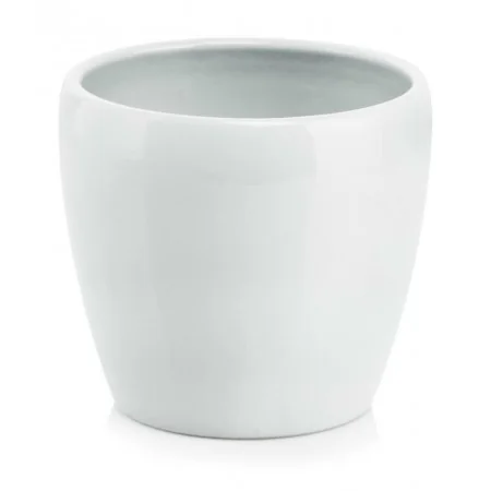 Osłonka biała ceramiczna doniczka 17,5 cm