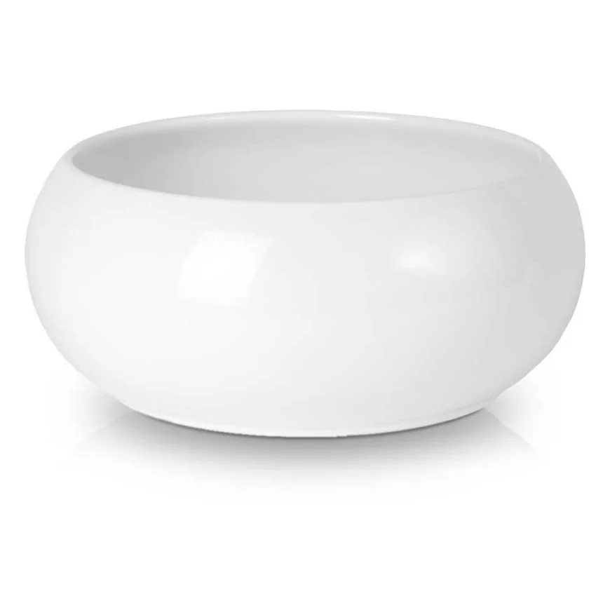 Biała misa ceramiczna duża osłonka pod stroik kompozycję 35 cm