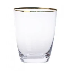 Szklanka ze złotym paskiem